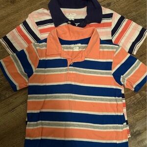Children’s Place Boys Striped Polo Shirts Size 5/6. Set of 2